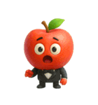 爆笑★3Dフルーツのコミカルスタンプ（個別スタンプ：34）