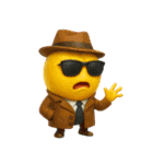 爆笑★3Dフルーツのコミカルスタンプ（個別スタンプ：40）