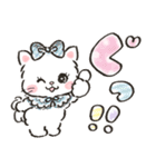 ネコリボン 9（秋冬・挨拶と思いやり）（個別スタンプ：4）