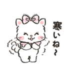 ネコリボン 9（秋冬・挨拶と思いやり）（個別スタンプ：12）