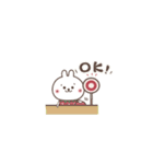 おひとよしウサぴょん＊超ちいさい（個別スタンプ：3）