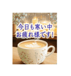 飛び出す❄️冬あったかカフェ-Winter Cafe-（個別スタンプ：14）