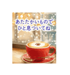 飛び出す❄️冬あったかカフェ-Winter Cafe-（個別スタンプ：22）