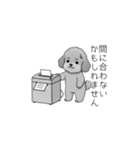 仕事で使いやすい敬語のトイプードル（個別スタンプ：22）
