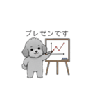 仕事で使いやすい敬語のトイプードル（個別スタンプ：35）