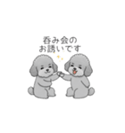 仕事で使いやすい敬語のトイプードル（個別スタンプ：37）