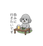 仕事で使いやすい敬語のトイプードル（個別スタンプ：38）
