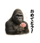 ゴリラのお誕生日＆ポジティブ（個別スタンプ：9）