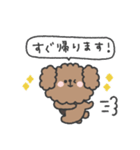 トイプードルさん◎家族恋人連絡 #1（個別スタンプ：9）