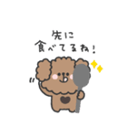 トイプードルさん◎家族恋人連絡 #1（個別スタンプ：34）