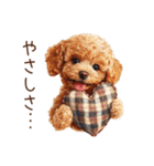ほめて癒すトイプードル♡（個別スタンプ：10）