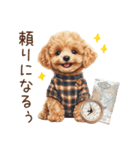 ほめて癒すトイプードル♡（個別スタンプ：19）