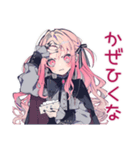 冬のくせつよゴシックガール★（個別スタンプ：34）