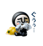 動く！黒タイツマン3D-2【現場仕事】（個別スタンプ：19）