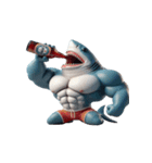 ボクシングサメは今日も暴走中（個別スタンプ：6）