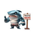 ボクシングサメは今日も暴走中（個別スタンプ：7）