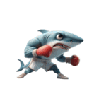 ボクシングサメは今日も暴走中（個別スタンプ：9）