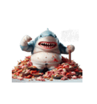 ボクシングサメは今日も暴走中（個別スタンプ：11）