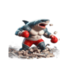 ボクシングサメは今日も暴走中（個別スタンプ：13）