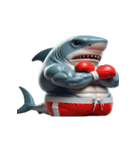 ボクシングサメは今日も暴走中（個別スタンプ：14）