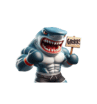 ボクシングサメは今日も暴走中（個別スタンプ：17）