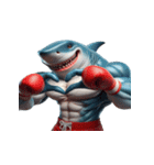 ボクシングサメは今日も暴走中（個別スタンプ：21）