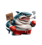 ボクシングサメは今日も暴走中（個別スタンプ：22）