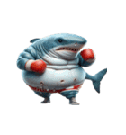 ボクシングサメは今日も暴走中（個別スタンプ：28）