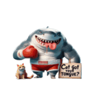 ボクシングサメは今日も暴走中（個別スタンプ：30）