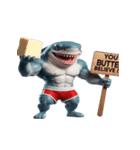 ボクシングサメは今日も暴走中（個別スタンプ：32）