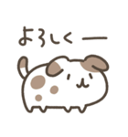 もっちりゆるいぬ～家族連絡用（個別スタンプ：3）