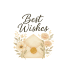 誕生日を優しく飾る水彩メッセージスタンプ（個別スタンプ：12）