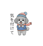 冬に使えるトイプードル（季節+日常会話）（個別スタンプ：7）