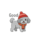 冬に使えるトイプードル（季節+日常会話）（個別スタンプ：18）