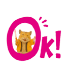 推し活ハムさん(オレンジ担)（個別スタンプ：10）