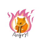 推し活ハムさん(オレンジ担)（個別スタンプ：11）