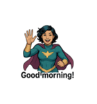 スーパーガールの英語フレーズ（個別スタンプ：1）