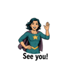 スーパーガールの英語フレーズ（個別スタンプ：6）