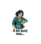 スーパーガールの英語フレーズ（個別スタンプ：7）