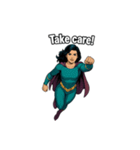 スーパーガールの英語フレーズ（個別スタンプ：20）