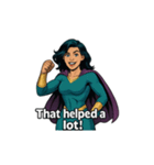 スーパーガールの英語フレーズ（個別スタンプ：22）