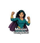 スーパーガールの英語フレーズ（個別スタンプ：24）