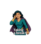 スーパーガールの英語フレーズ（個別スタンプ：25）