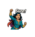 スーパーガールの英語フレーズ（個別スタンプ：29）