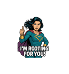 スーパーガールの英語フレーズ（個別スタンプ：30）