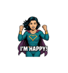 スーパーガールの英語フレーズ（個別スタンプ：31）