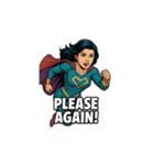 スーパーガールの英語フレーズ（個別スタンプ：33）