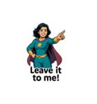 スーパーガールの英語フレーズ（個別スタンプ：38）