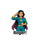 スーパーガールの英語フレーズ（個別スタンプ：39）