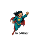 スーパーガールの英語フレーズ（個別スタンプ：40）